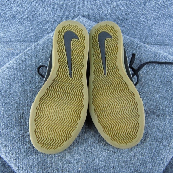 Nike Boys Sneaker‎ Shoes Athletic Black Leather Lace Up Size Y 5 Medium - Picture 7 of 9